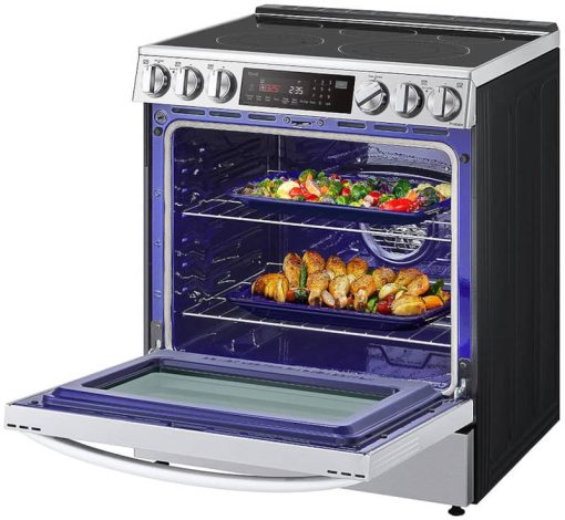 LG 6.3 Cu. Ft. PrintProof Stainless Steel Smart Wi-Fi Enabled ProBake Convection InstaView Electric Slide-In Range With Air Fry - Image 4