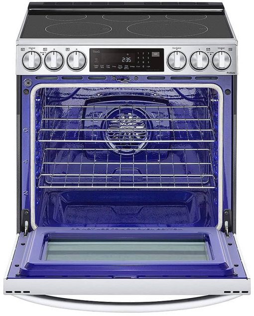 LG 6.3 Cu. Ft. PrintProof Stainless Steel Smart Wi-Fi Enabled ProBake Convection InstaView Electric Slide-In Range With Air Fry - Image 2