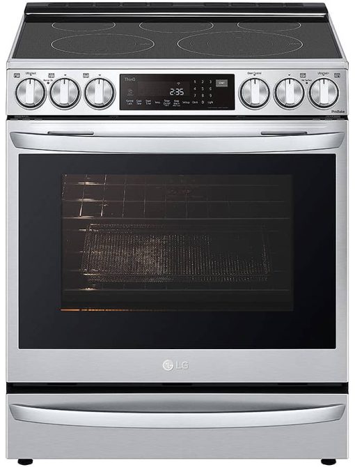 LG 6.3 Cu. Ft. PrintProof Stainless Steel Smart Wi-Fi Enabled ProBake Convection InstaView Electric Slide-In Range With Air Fry - Image 8