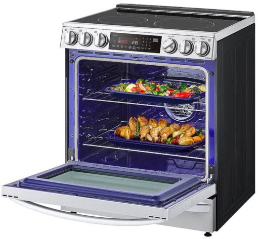 LG 6.3 Cu. Ft. PrintProof Stainless Steel Smart Wi-Fi Enabled ProBake Convection InstaView Electric Slide-In Range With Air Fry - Image 4