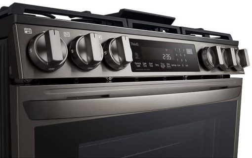 LG 6.3 Cu. Ft. PrintProof Black Stainless Steel Smart Wi-Fi Enabled ProBake Convection InstaView Gas Slide-In Range With Air Fry - Image 11
