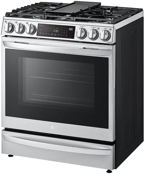 LG 6.3 Cu. Ft. PrintProof Stainless Steel Smart Wi-Fi Enabled ProBake Convection InstaView Gas Slide-In Range With Air Fry - Image 6