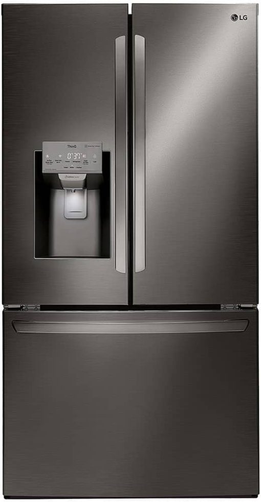 LG 22 Cu. Ft. Black Stainless Steel Smart Wi-Fi Enabled French Door Counter-Depth Refrigerator