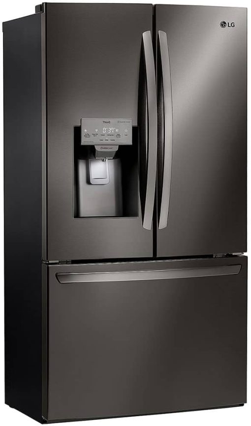 LG 22 Cu. Ft. Black Stainless Steel Smart Wi-Fi Enabled French Door Counter-Depth Refrigerator - Image 4