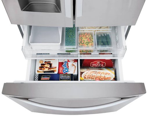 LG 22 Cu. Ft. PrintProof Stainless Steel Smart Wi-Fi Enabled French Door Counter-Depth Refrigerator - Image 3