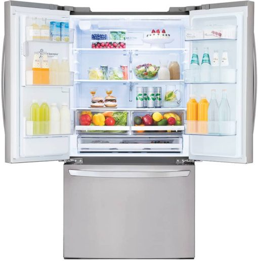 LG 22 Cu. Ft. PrintProof Stainless Steel Smart Wi-Fi Enabled French Door Counter-Depth Refrigerator - Image 2
