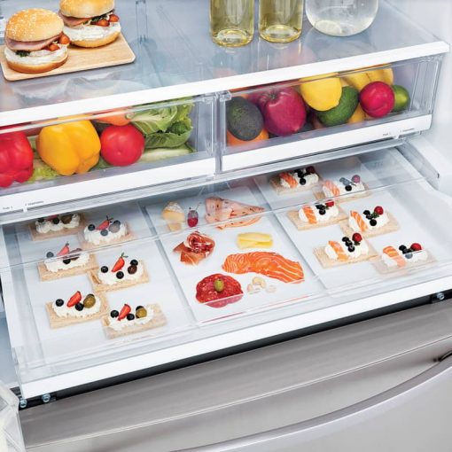 LG 22 Cu. Ft. PrintProof Stainless Steel Smart Wi-Fi Enabled French Door Counter-Depth Refrigerator - Image 8