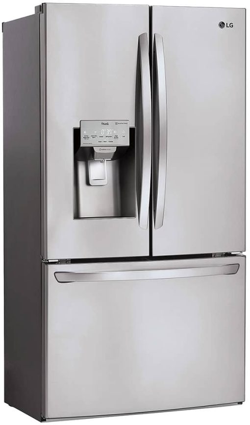 LG 22 Cu. Ft. PrintProof Stainless Steel Smart Wi-Fi Enabled French Door Counter-Depth Refrigerator - Image 4