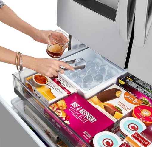 LG ADA 24 Cu. Ft. PrintProof Stainless Steel Smart Wi-Fi Enabled Door-In-Door Counter-Depth Refrigerator With Craft Ice Maker - Image 9