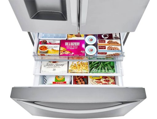 LG ADA 24 Cu. Ft. PrintProof Stainless Steel Smart Wi-Fi Enabled Door-In-Door Counter-Depth Refrigerator With Craft Ice Maker - Image 4