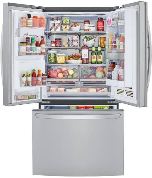 LG ADA 24 Cu. Ft. PrintProof Stainless Steel Smart Wi-Fi Enabled Door-In-Door Counter-Depth Refrigerator With Craft Ice Maker - Image 2