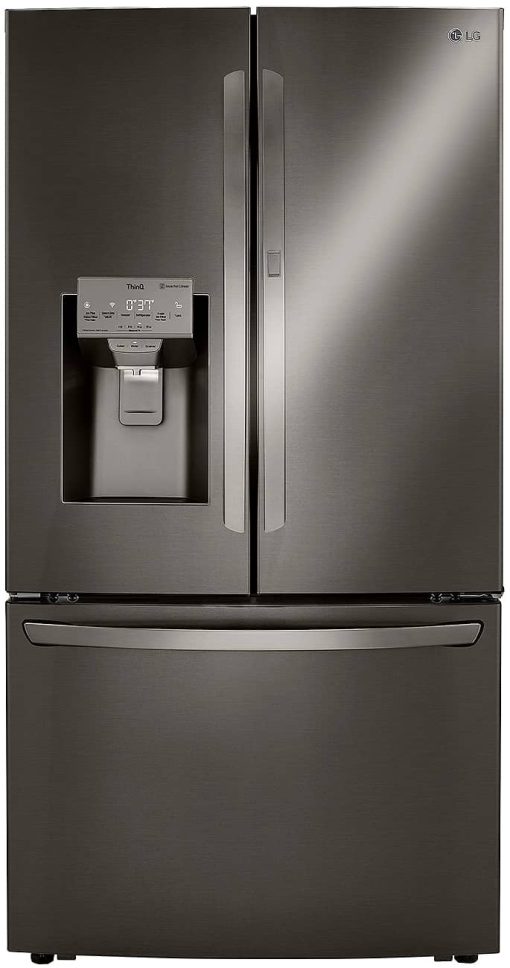 LG ADA 30 Cu. Ft. PrintProof Black Stainless Steel Smart Wi-Fi Enabled Door-In-Door Refrigerator With Craft Ice Maker