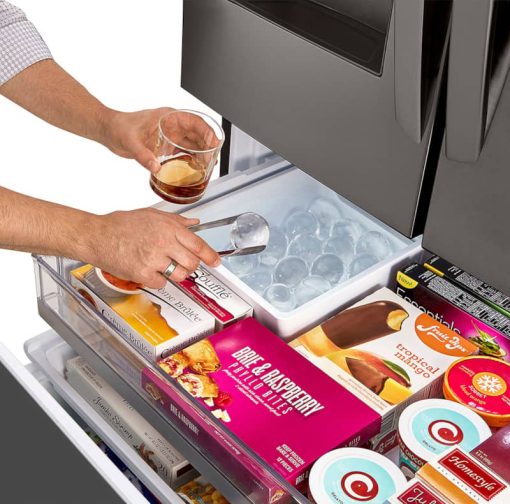 LG ADA 30 Cu. Ft. PrintProof Black Stainless Steel Smart Wi-Fi Enabled Door-In-Door Refrigerator With Craft Ice Maker - Image 10