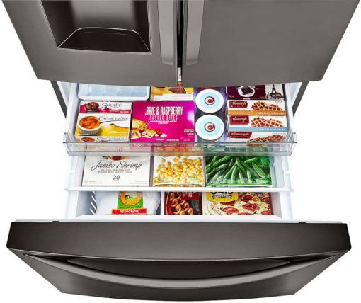 LG ADA 30 Cu. Ft. PrintProof Black Stainless Steel Smart Wi-Fi Enabled Door-In-Door Refrigerator With Craft Ice Maker - Image 4