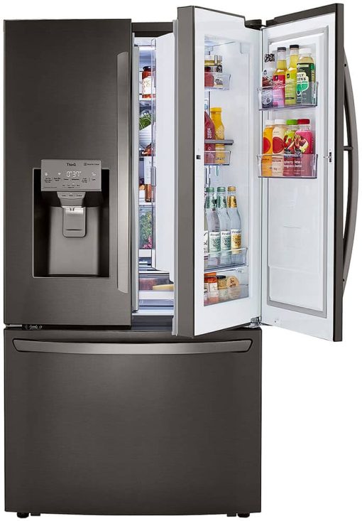 LG ADA 30 Cu. Ft. PrintProof Black Stainless Steel Smart Wi-Fi Enabled Door-In-Door Refrigerator With Craft Ice Maker - Image 3