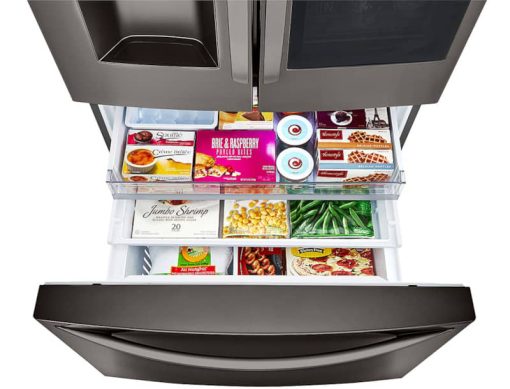 LG ADA 24 Cu. Ft. PrintProof Black Stainless Steel Smart Wi-Fi Enabled InstaView Door-In-Door Counter-Depth Refrigerator With Craft Ice - Image 4