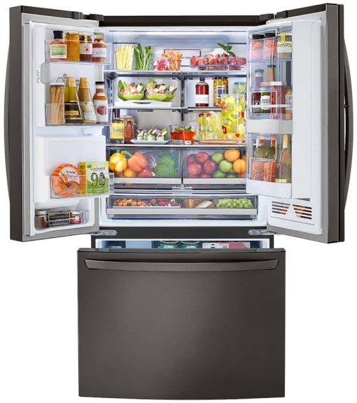 LG ADA 30 Cu. Ft. PrintProof Black Stainless Steel Smart Wi-Fi Enabled InstaView Door-In-Door Refrigerator With Craft Ice Maker - Image 2