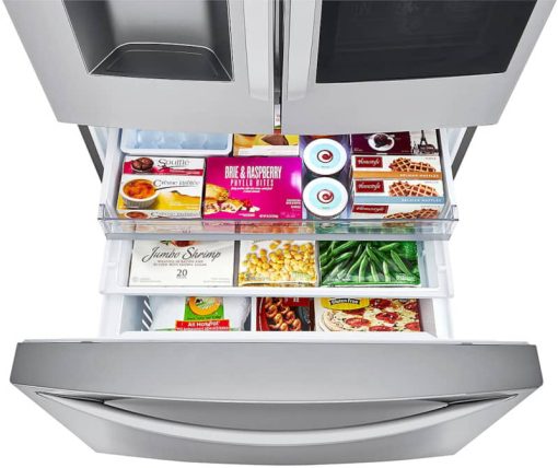 LG ADA 30 Cu. Ft. PrintProof Stainless Steel Smart Wi-Fi Enabled InstaView Door-In-Door Refrigerator With Craft Ice Maker - Image 4
