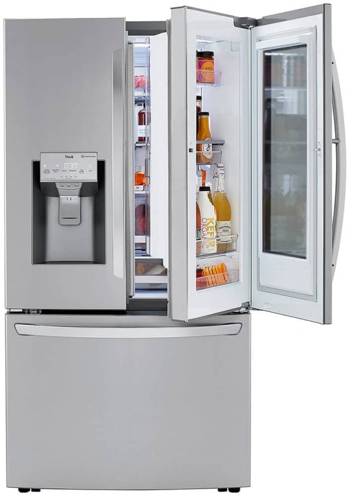 LG ADA 30 Cu. Ft. PrintProof Stainless Steel Smart Wi-Fi Enabled InstaView Door-In-Door Refrigerator With Craft Ice Maker - Image 3