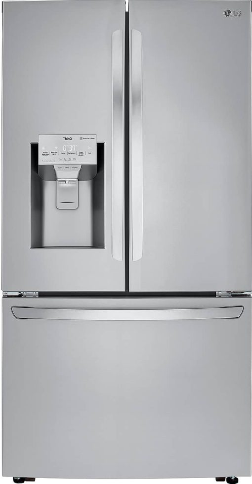LG ADA 24 Cu. Ft. PrintProof Stainless Steel Smart Wi-Fi Enabled Counter-Depth Refrigerator With Craft Ice Maker