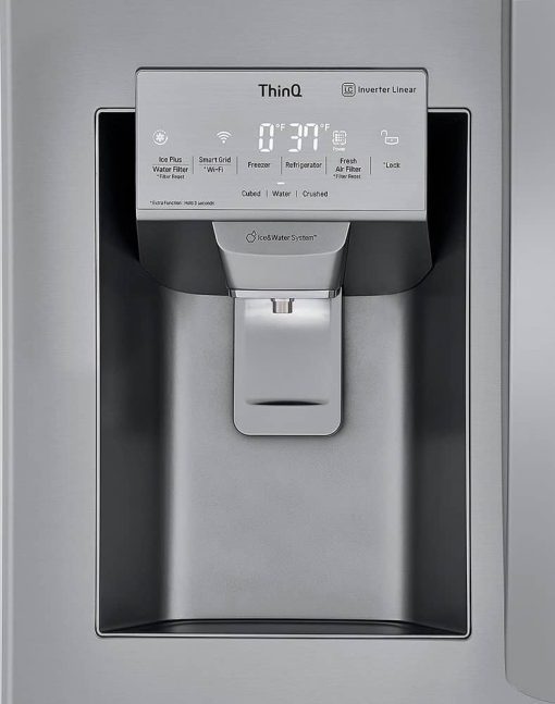 LG 25 Cu. Ft. PrintProof Stainless Steel Smart Wi-Fi Enabled French Door Refrigerator - Image 6