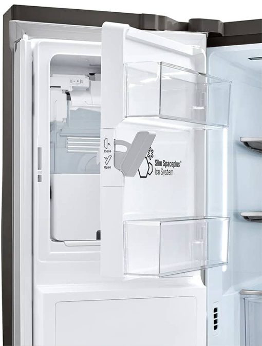 LG 28 Cu. Ft. PrintProof Black Stainless Steel Smart Double Freezer French Door Refrigerator With Craft Ice - Image 10