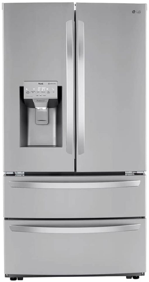 LG 28 Cu. Ft. PrintProof Stainless Steel Smart Double Freezer French Door Refrigerator With Craft Ice