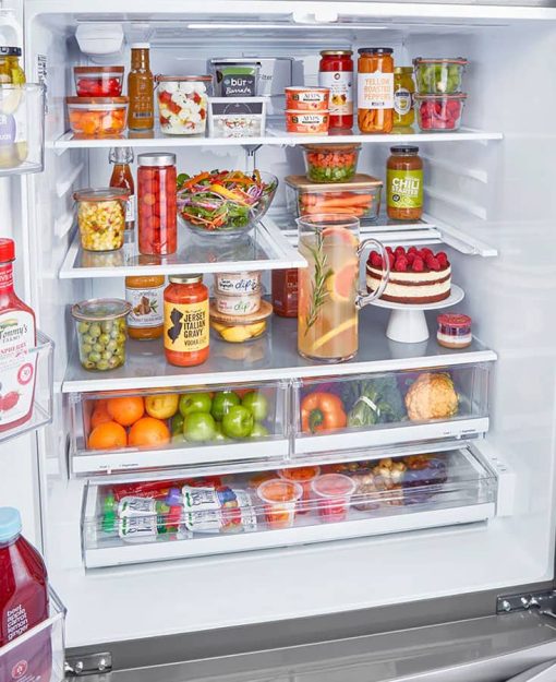 LG 28 Cu. Ft. PrintProof Stainless Steel Smart Double Freezer French Door Refrigerator With Craft Ice - Image 10