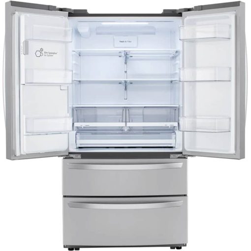 LG 28 Cu. Ft. PrintProof Stainless Steel Smart Double Freezer French Door Refrigerator With Craft Ice - Image 2
