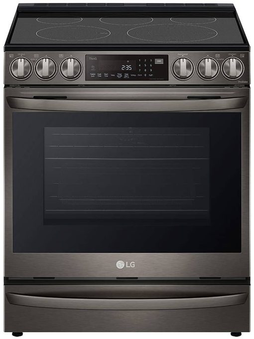 LG 6.3 Cu. Ft. PrintProof Black Stainless Steel Smart Wi-Fi Enabled ProBake Convection InstaView Electric Slide-In Range With Air Fry