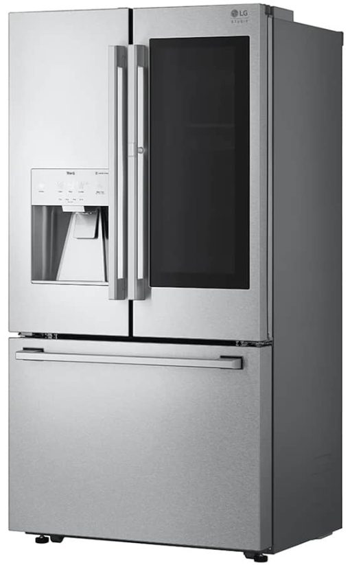 LG STUDIO 24 Cu. Ft. PrintProof Stainless Steel Smart InstaView Door-In-Door Counter-Depth Refrigerator With Craft Ice Maker - Image 7