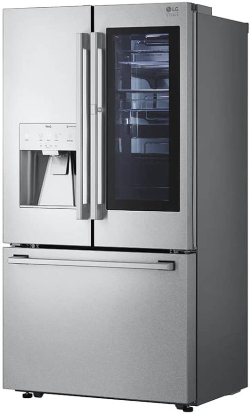 LG STUDIO 24 Cu. Ft. PrintProof Stainless Steel Smart InstaView Door-In-Door Counter-Depth Refrigerator With Craft Ice Maker - Image 8