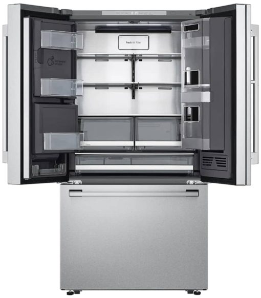 LG STUDIO 24 Cu. Ft. PrintProof Stainless Steel Smart InstaView Door-In-Door Counter-Depth Refrigerator With Craft Ice Maker - Image 2