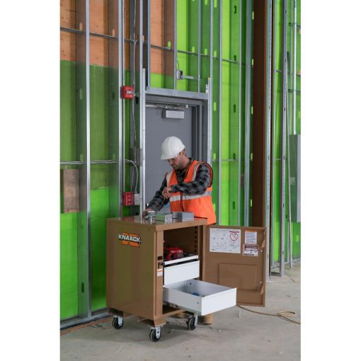 Compact Rolling Workbench with Drawers - Image 3