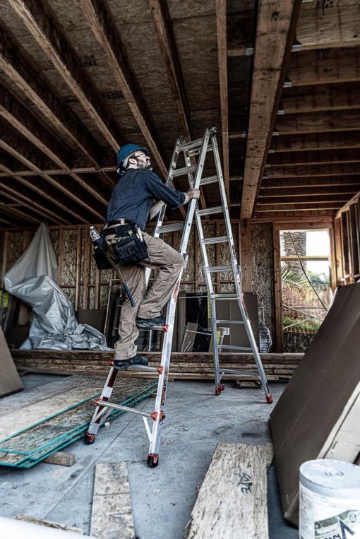 Revolution M22 Aluminum Type-1A 300lb Telescoping Multi-Position Ladder with Ratchet Leg Leveler - Image 5