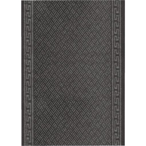 Multy Home Greek Key 26 In. x 60 Ft. Gray Carpet Runner, Indoor/Outdoor