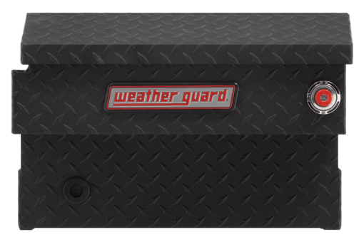 Weather Guard Saddle Truck Tool Box Aluminum Compact Matte Black - Image 4