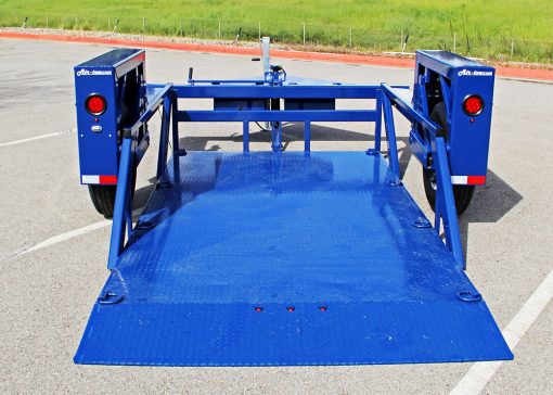 Air-tow 12' Drop Deck Flatbed Trailer 75" Deck Width - 5,500# Capacity - Image 5