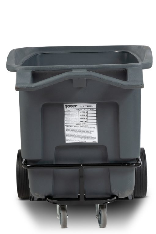 Toter 1/2 Cubic Yard 1200 lbs Capacity Heavy Duty Tilt Truck Gray - Image 5