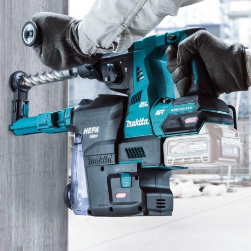 Makita 40V max XGT 1 1/8" AVT Rotary Hammer with Dust Extractor Brushless Cordless Bare Tool - Image 7