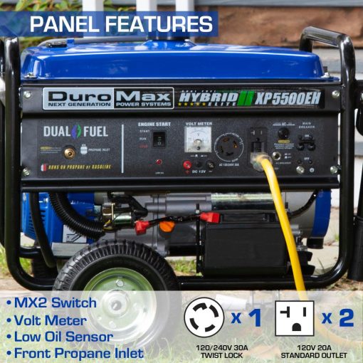 5500-Watt Dual Fuel Hybrid Portable Generator - Image 4