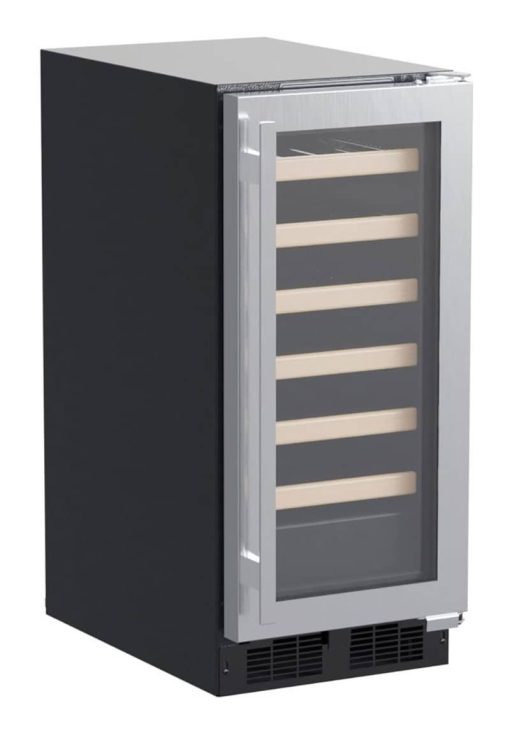 Marvel 15" Stainless Frame Built-In High Efficiency Single Zone Wine Refrigerator
