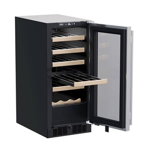 Marvel 15" Stainless Frame Built-In Single Zone Wine Refrigerator With Wine Cradle - Image 2