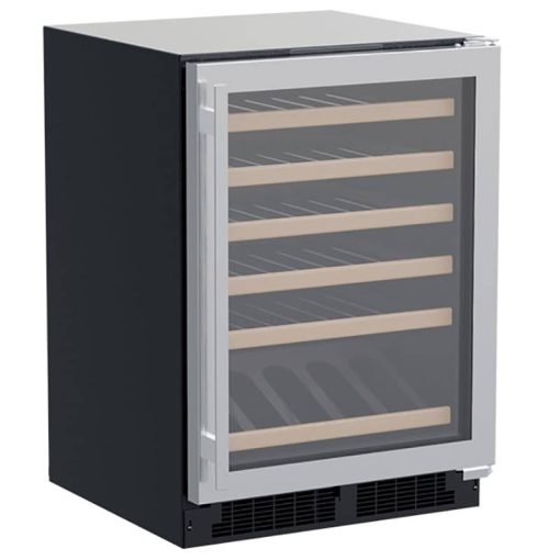 Marvel 24" Stainless Frame Built-In High Efficiency Single Zone Wine Refrigerator