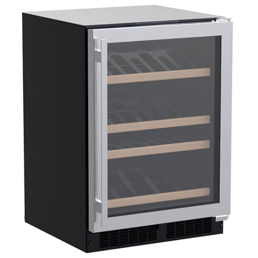 Marvel 24" Stainless Frame Built-In High Efficiency Single Zone Gallery Display Wine Refrigerator