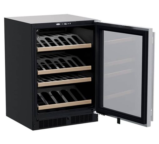 Marvel 24" Stainless Frame Built-In High Efficiency Single Zone Gallery Display Wine Refrigerator - Image 2