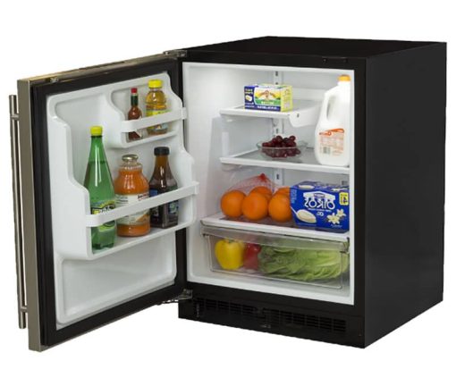 Marvel 24" Stainless Steel Left-Hinge Built-In Refrigerator With Maxstore Bin & Door Storage - Image 2