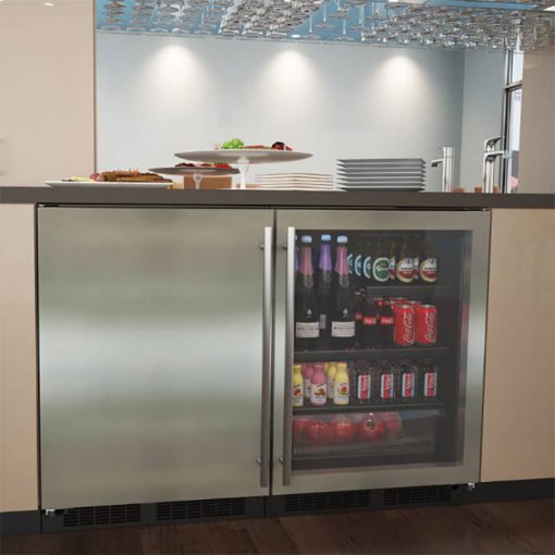 Marvel 24" Stainless Steel Left-Hinge Built-In Refrigerator With Maxstore Bin & Door Storage - Image 3