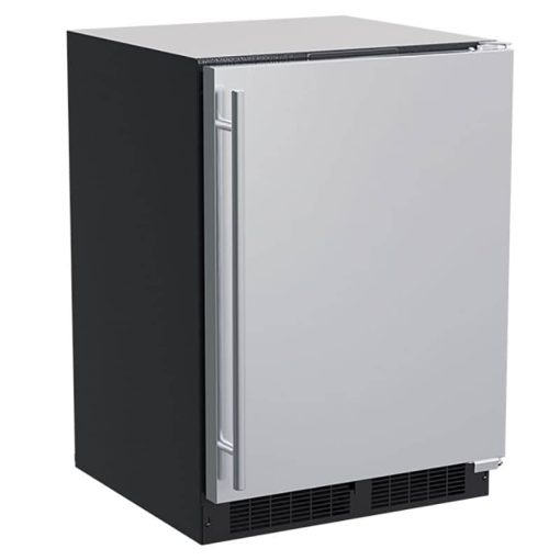 Marvel 24" Stainless Steel Built-In Refrigerator Freezer With Crescent Ice Maker