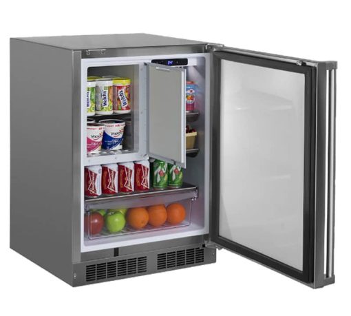Marvel 24" Stainless Steel Outdoor Built-In Refrigerator Freezer - Image 2